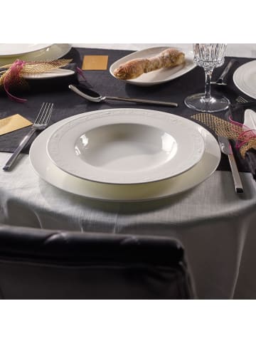 Villeroy & Boch 6er Set Suppenteller White Pearl ø 24,8 cm in weiß