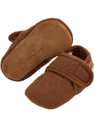 En Fant Kinder Slipper "Baby Wool slippers" in Braun