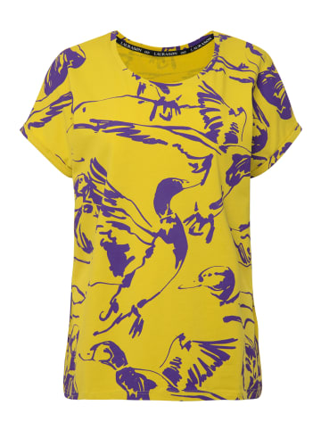 LAURASØN Shirt in mattes gelb