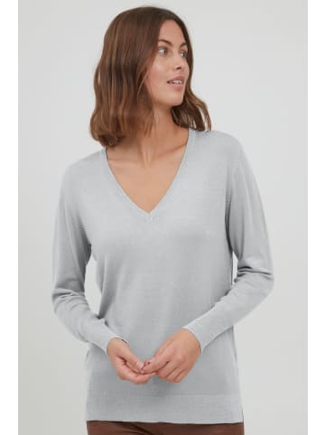 Fransa Strickpullover FRDECHIMMER 1 Pullover - 20610075  Feinstrickpullover mit V-Ausschnitt in Blau