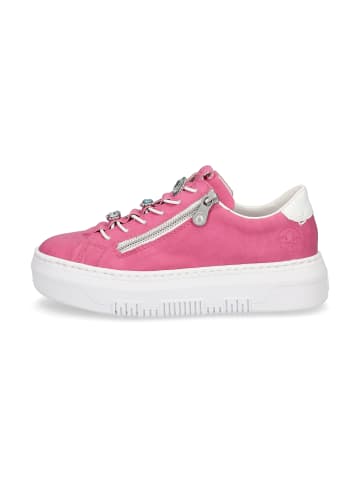 rieker Plateau Sneaker in Pink