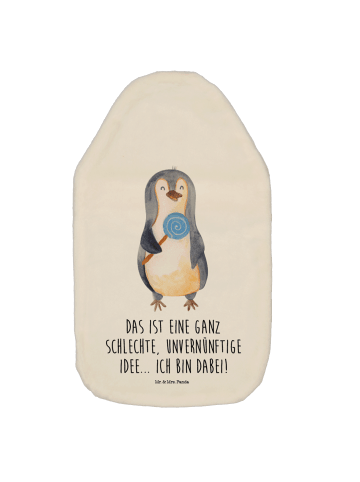 Mr. & Mrs. Panda Wärmekissen Pinguin Lolli mit Spruch in Weiß