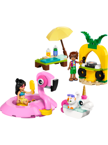 LEGO Friends Poolparty mit Einhorn und Flamingo in Mehrfarbig ab 5 Jahre