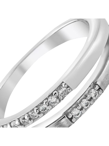 BALIA Ring 925 Sterling Silber, Double Freundschaftsring Größe 58 (18,5)