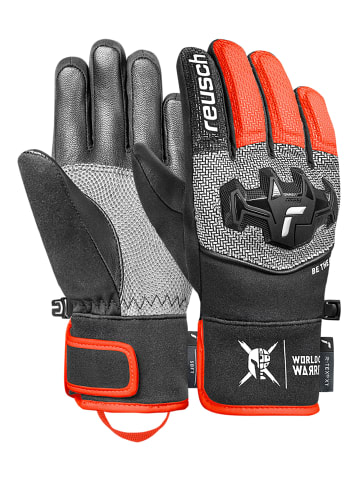 Reusch Fingerhandschuhe Worldcup Warrior R-TEX® XT Junior in 7588 blck/silver/fluo red