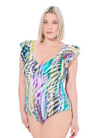 Ulla Popken Badeanzug in helle kiefer