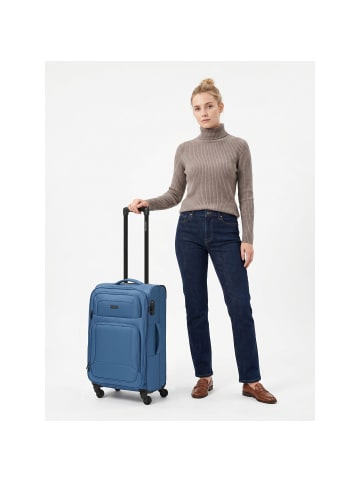 Smartbox Edition 04 4 Rollen Trolley 67 cm mit Dehnfalte iced-glacier blue