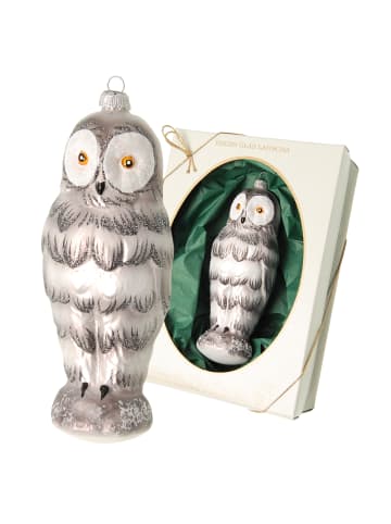 Krebs Glas Lauscha Baumschmuck-Glasornament in Grau