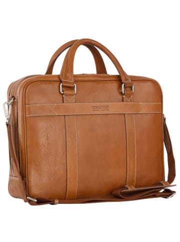 Leonhard Heyden Bergamo Aktentasche Leder 41 cm Laptopfach hellbraun