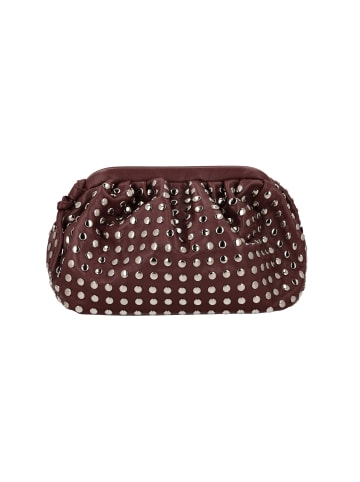 faina Women Clutch in Burgundy