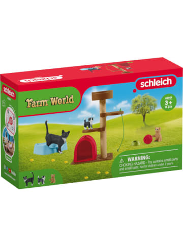 Schleich Spielfigur Farm World Spielspaß für niedliche Katzen, 3-12 Jahre