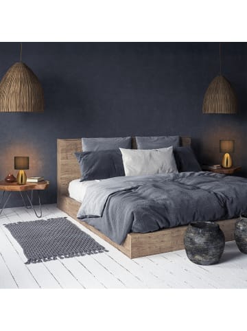 relaxdays 2 x Nachttischlampe in Messing - (H)33,5 x Ø 18 cm