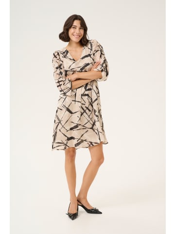 Kaffe Kleid KAarchy in Feather Gray/Black Graphic