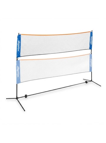 relaxdays Badmintonnetz in Schwarz/ Blau - (B)310 x (H)225 x (T)103 cm