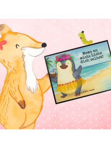 Mr. & Mrs. Panda schreibtischunterlage Pinguin Kokosnuss Design ... in Weiß