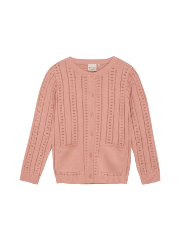 Minymo Strickjacke MIKnit Cardigan LS 123391KW lässiger Cardigan in Rot