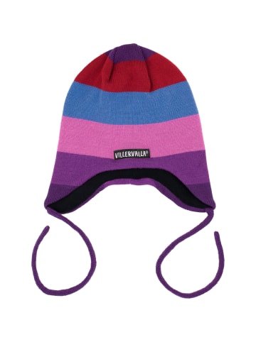 Villervalla Mützen Streifen in lila