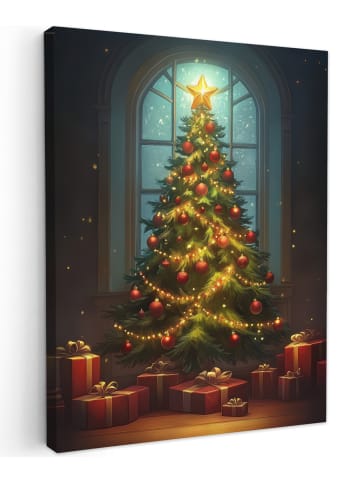 MuchoWow Leinwand Bilder Grün