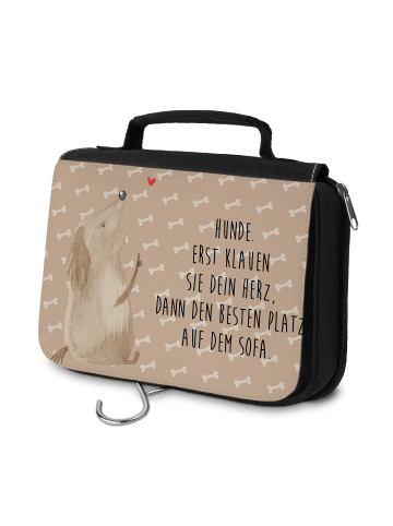Mr. & Mrs. Panda Waschtasche Hund Liebe mit Spruch in Hundeglück