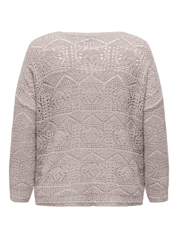 ONLY Carmakoma Strickjacke in Sandshell