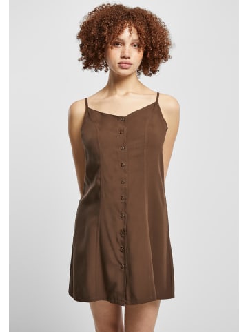 Urban Classics Urban Classics Damen Ladies Vicose Mini Dress in brown