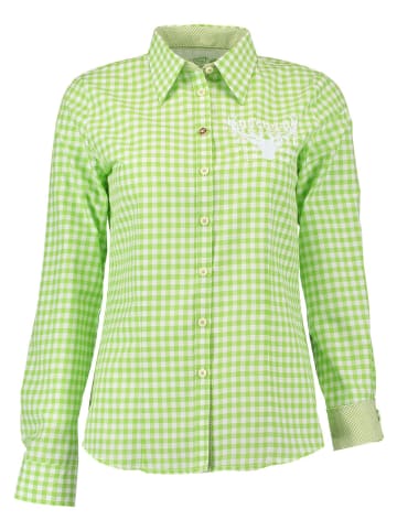 OS-Trachten Trachtenbluse Pidara in giftgrün