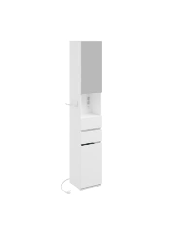 SoBuy Badezimmerschrank in Reinweiß - (W) 30 x (H) 180.5 x (L) 30 cm