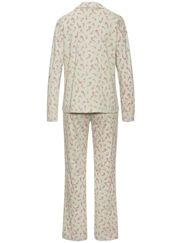 LASCANA Pyjama in grün-gemustert