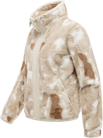 ragwear Fellimitatjacke Nordicka Y in Brown Sugar