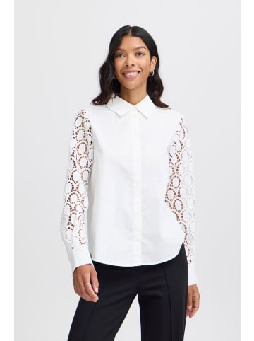b.young Langarmbluse BYICOTTIN SHIRT - 20816093 elegante Bluse in Weiß