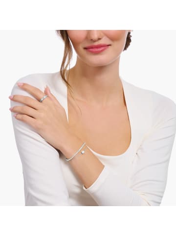 Thomas Sabo Armband Mit Weißem Zirkonia-Anhänger in silber, weiß