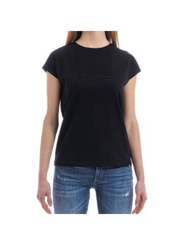 Schwarz Baumwolle T-Shirt