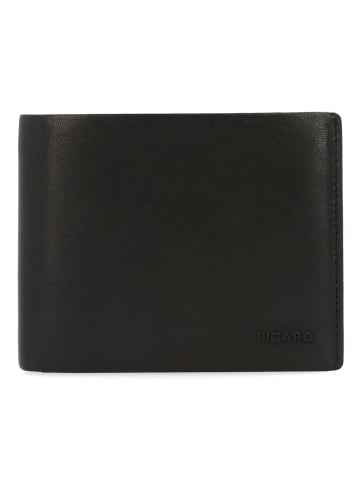 PICARD London 1 Geldbörse RFID Schutz Leder 12 cm in schwarz