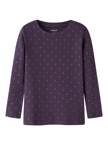 name it Slim Fit Nmfodele Langarmshirt in navy cosmos