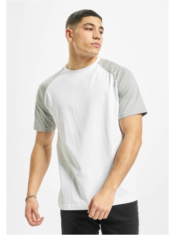 DEF T-Shirts in white/grey melange