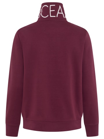 OCEAN SPORTSWEAR Sweatjacke in bordeaux