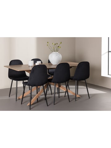 ebuy24 Essgruppe Piazza (7-teilig) Mocca 90 x 180 cm