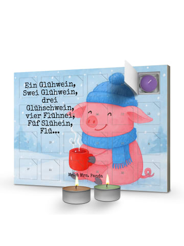 Mr. & Mrs. Panda adventskalender kerzen Schweinchen Glühwein Des... in Weiß