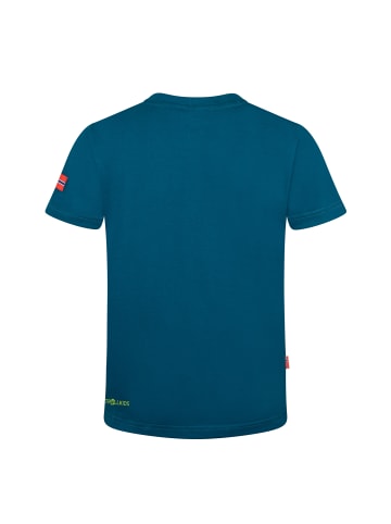 Trollkids T-Shirt Trondheim (GOTS) in madeira blue