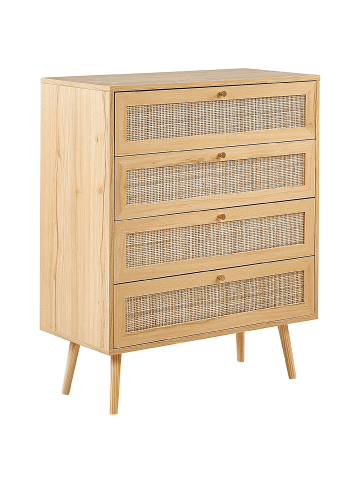Beliani Kommode PEROTE in Braun/Gold - (W) 80 x (H) 97 x (L) 38 cm