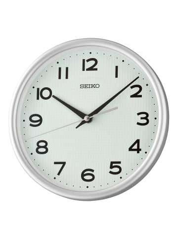 Seiko Wand- und Tischuhr Quarz mit Leisegang Silberfarben