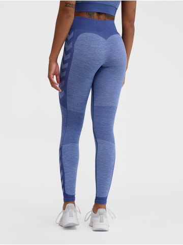 Hummel Leggings Hmlmt Shine Multisport Damen in BLUE INDIGO MELANGE