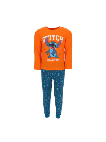 Lilo & Stitch Lilo & Stitch atmungsaktiver Pyjama Schlafanzug für in Orange