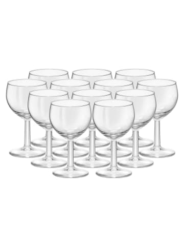 VAN WELL 12er Set Weingläser geeicht Ballon Profi 0,1 l in transparent