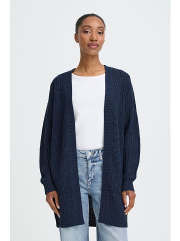 Oxmo Strickjacke OXEDNA LONG CARDIGAN in Blau