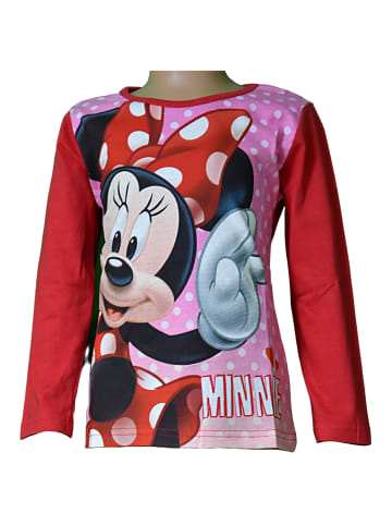 Disney Minnie Mouse Langarmshirt Minnie Mouse in Rot