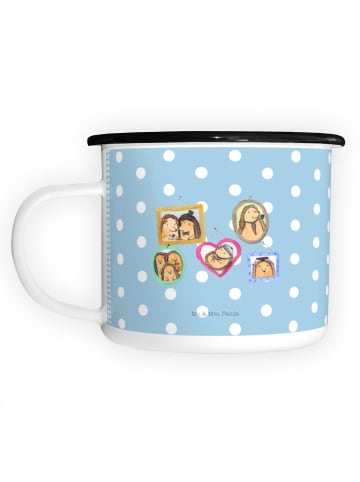 Mr. & Mrs. Panda Kaffeetasse Igel Familie ohne Spruch in Blau Pastell