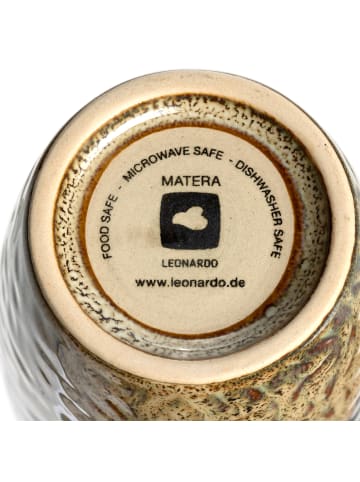 LEONARDO Keramikbecher MATERA 300 ml grün/anthrazit/beige 4er-Set