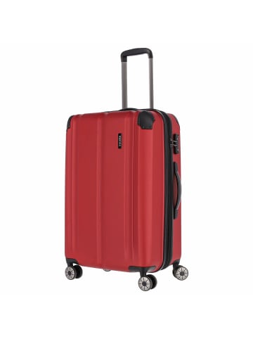travelite City - 4-Rollen-Trolley erw. M 68 cm (rot) in rot