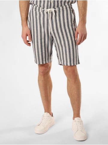 Finshley & Harding London Baukasten-Shorts Cox in marine weiß